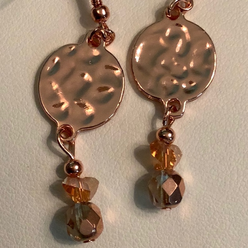 Rose Gold and Crystals.